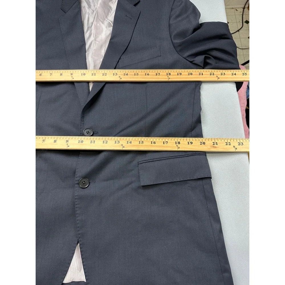 Brooks Brothers Red Fleece Navy Blue Wool Blazer Marzotto 44R Mens Sport Coat